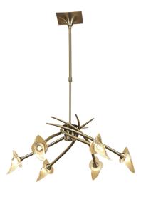 M0362  Flavia Telescopic Pendant Round 6 Light